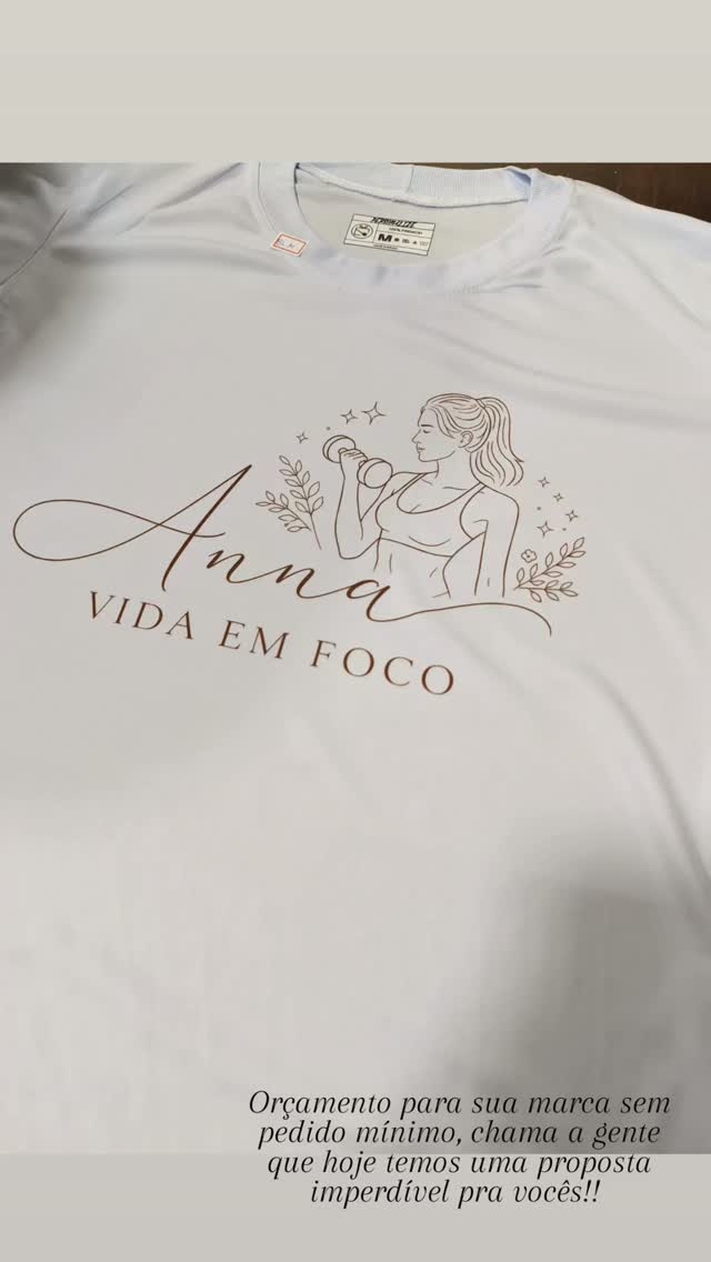Camiseta personalizada Anna Vida em Foco