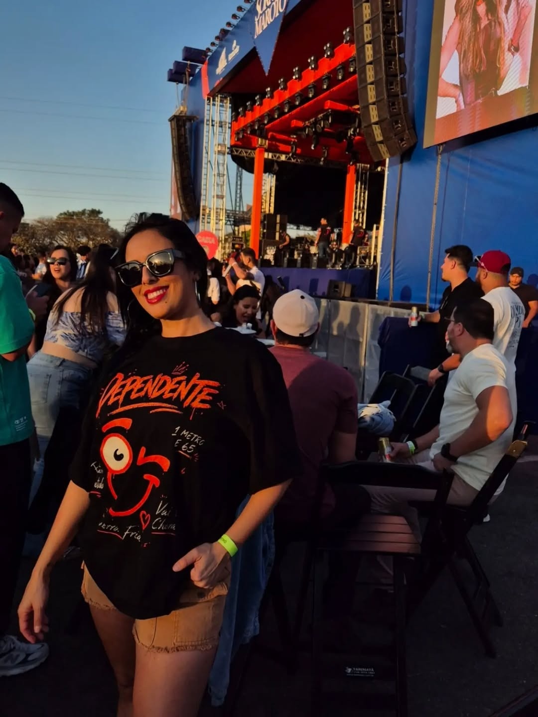 Camiseta personalizada em evento